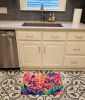 Orchids in Color Memory Foam Kitchen Mat Machine Washable Anti-Fatigue Mat Cushion Comfort Bath Mat or Kitchen Rug