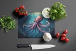 Giant Squid Glass Cutting Board Decorative Tempered Glass Kitchen Cutting and Serving Board Large Size Chopping Board