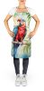 Macaw Parrot Apron Cooking Kitchen Server Baking Crafts Gardening for Adult Women Men, Unisex, Large, Multicolor